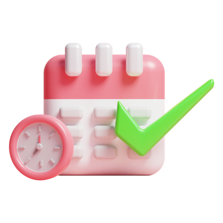 Approved Schedule  3D Icon