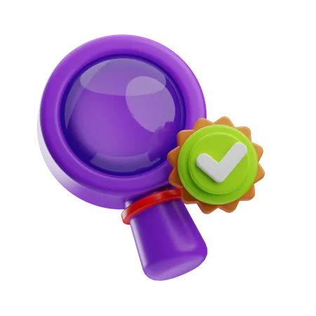 Approved Search  3D Icon