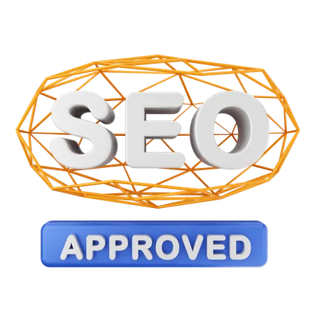 承認されたSEO  3D Icon