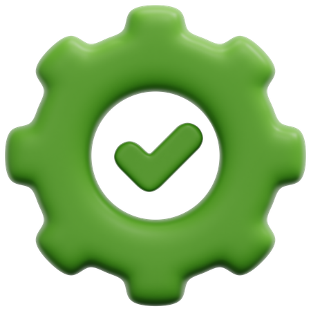 Approved Setting  3D Icon