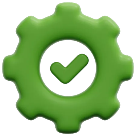 Approved Setting  3D Icon