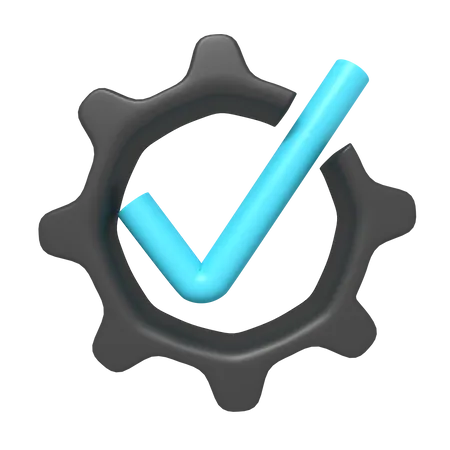 Approved Setting  3D Icon