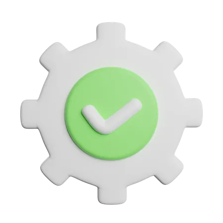 Approved Setting  3D Icon