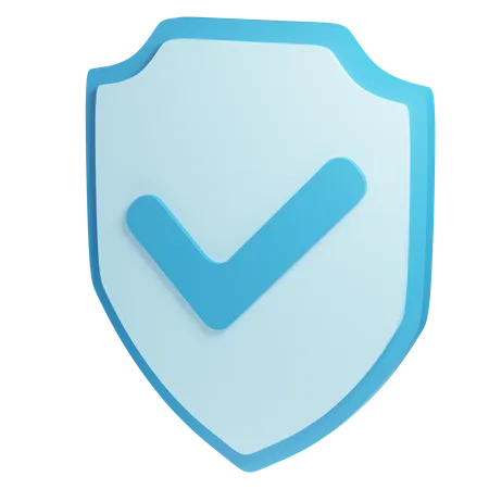 Approved Shield  3D Icon