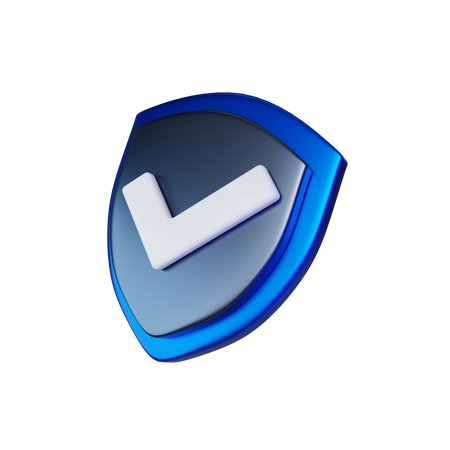 Approved Shield  3D Icon