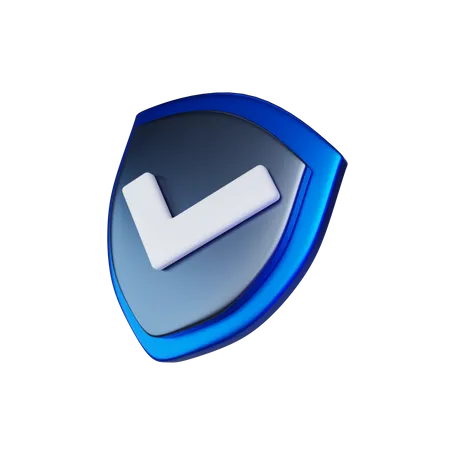 Approved Shield  3D Icon