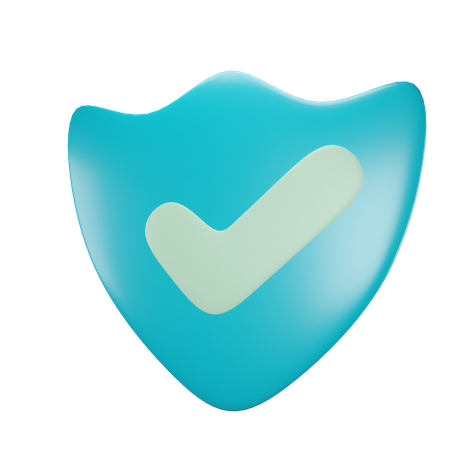 Approved Shield  3D Icon