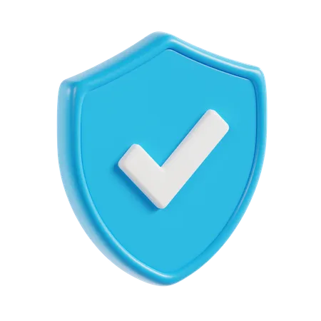 Approved Shield  3D Icon