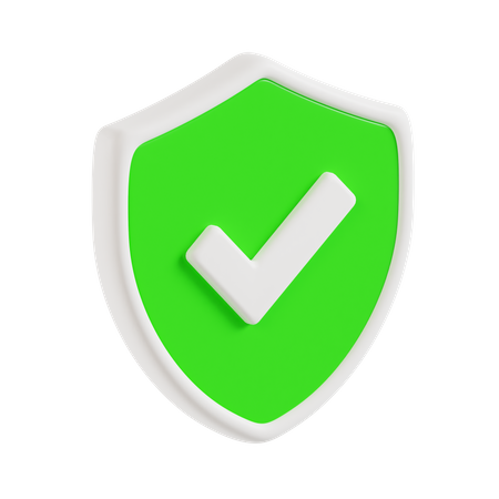 Approved Shield  3D Icon