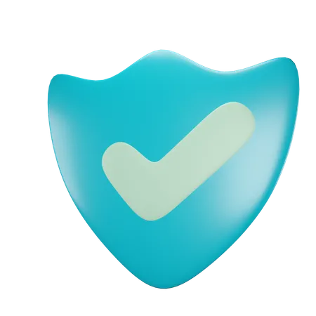Protected Data Security 3D Icon