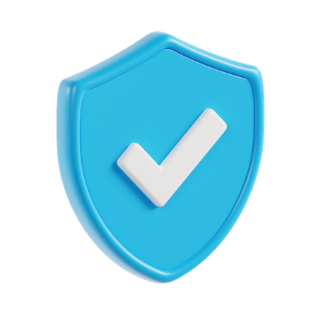 Approved Shield  3D Icon