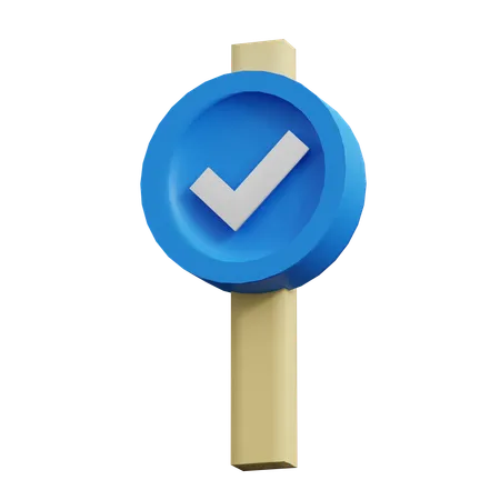 Approved Sign  3D Icon