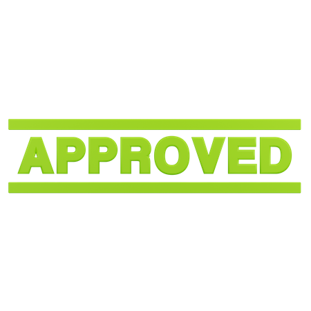 Approved Sign  3D Icon