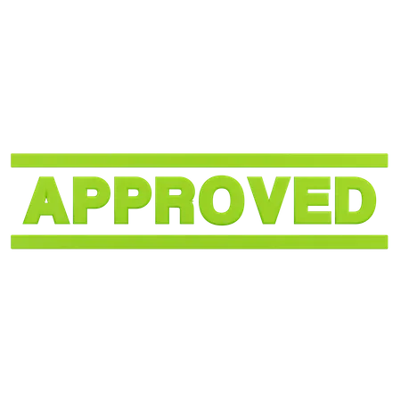 Approved Sign  3D Icon