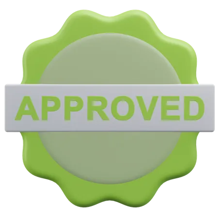 Approved Sign Approved And Rejected 3 D Icon Illustration With Transparent Background 3D Icon