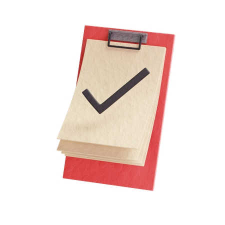 Approved Task  3D Icon