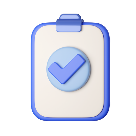 Approved Task  3D Icon