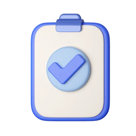 Approved Task  3D Icon