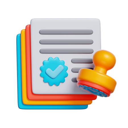 Approved Task File  3D Icon