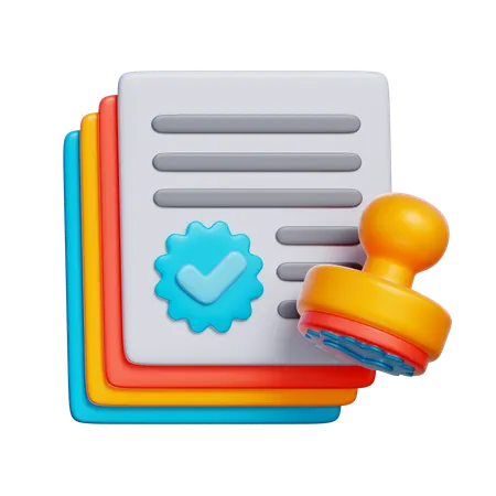 Approved Task File  3D Icon