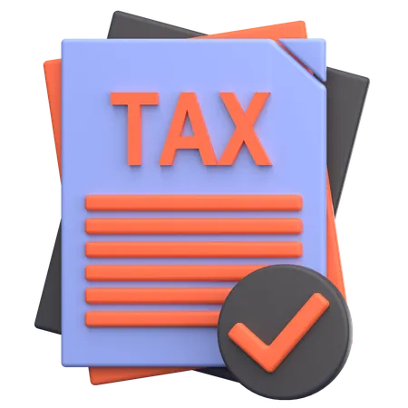 Approved Tax Document  3D Icon