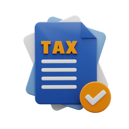 Approved Tax Document  3D Icon