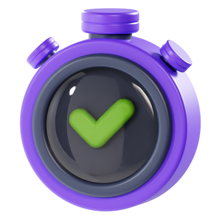 Approved Time  3D Icon