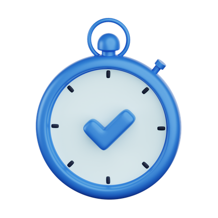 Approved Time  3D Icon