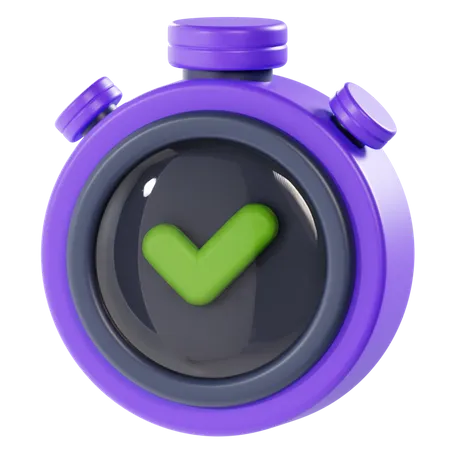 Approved Time  3D Icon