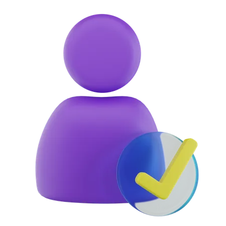 Approved User  3D Icon