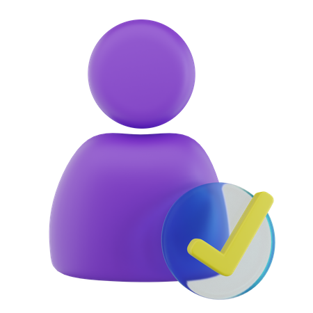 Approved User  3D Icon
