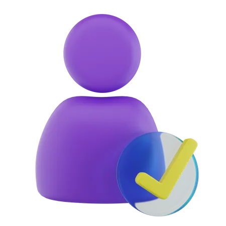 Approved User  3D Icon