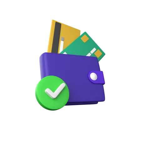 Approved Wallet  3D Icon