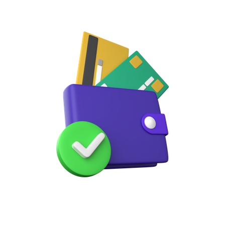 Approved Wallet  3D Icon