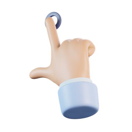 Appuyer sur le geste de maintien  3D Icon