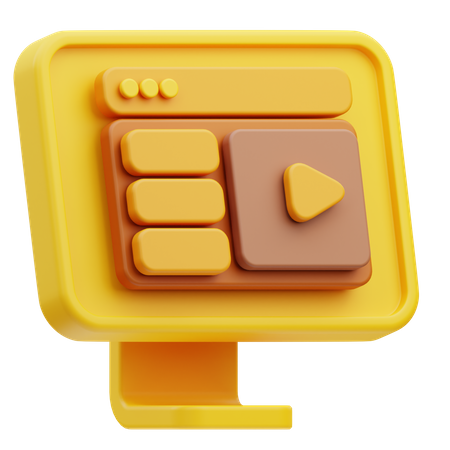 Aprender en línea  3D Icon