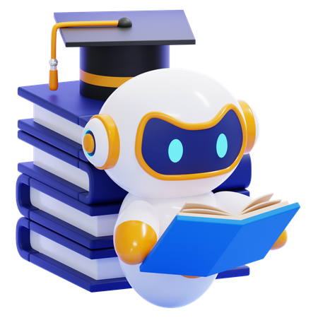 Aprendizagem de robôs  3D Icon