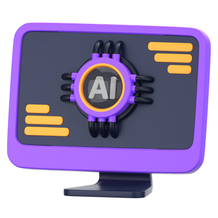 Aprendizaje automático  3D Icon