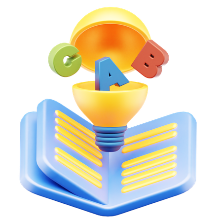 Aprendizaje creativo  3D Icon