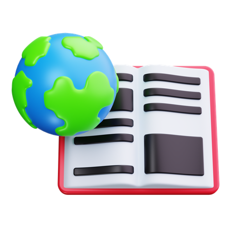 Aprendizaje global  3D Icon