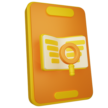 Aprendizaje móvil  3D Icon
