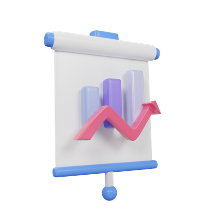 Apresentação analítica  3D Icon