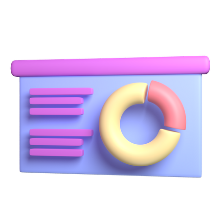 Apresentação analítica  3D Icon