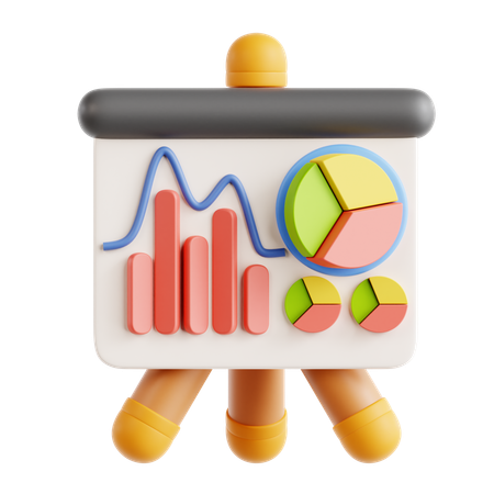 Apresentação de análise 3D Icon