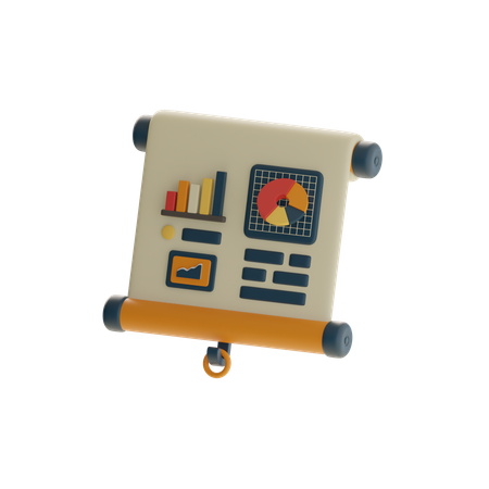 Apresentação de negócios  3D Icon