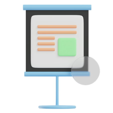 Apresentação de negócios  3D Icon