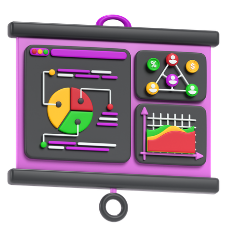 Apresentação de negócios  3D Icon