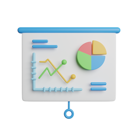 Apresentação de negócios  3D Icon