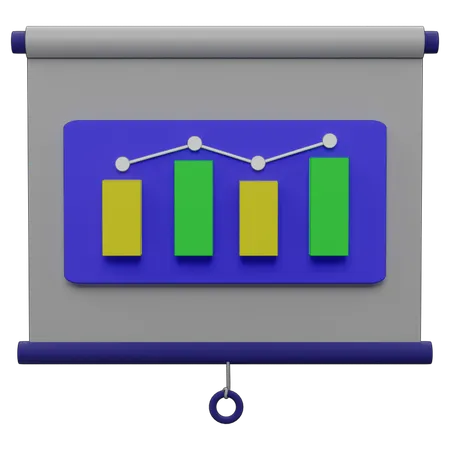 Apresentação de negócios  3D Icon