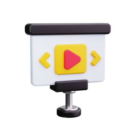 Apresentação de vídeo  3D Icon